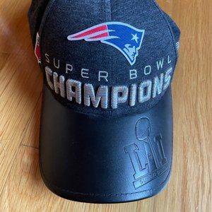NWOT England Patriots New Era Super Bowl LI Champions Hat Cap NFL Leather Brim
